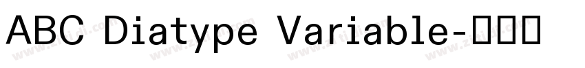 ABC Diatype Variable字体转换 ABC Diatype Variable字体转换